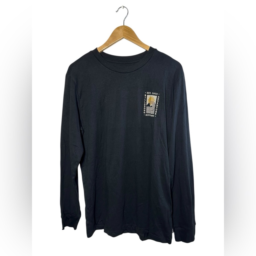 NWT Billabong Men’s Adventure Division Black Long Sleeve Size Medium